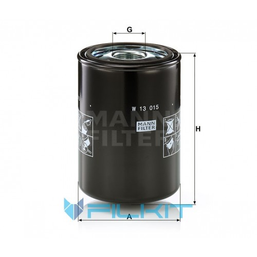 Hydraulic filter W 13 015 [MANN]