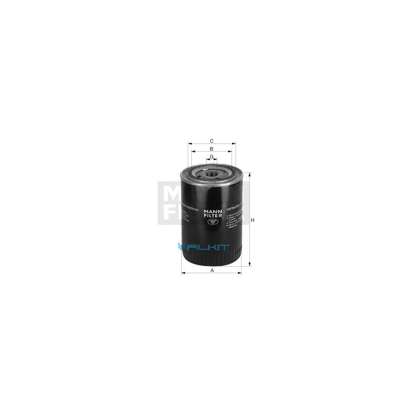 Hydraulic filter W 1372/1 [MANN]