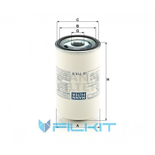 Air filter (separator) LB 719/6 MANN