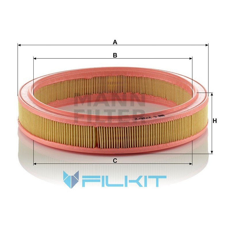 Фільтр повітряний C 2736/2 [MANN]