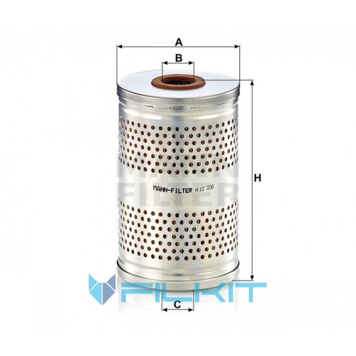 Hydraulic filter (insert) H 10 008 x [MANN]