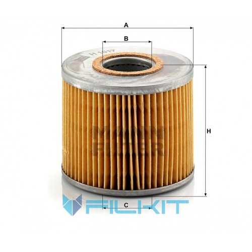Hydraulic filter (insert) H 1017 n [MANN]