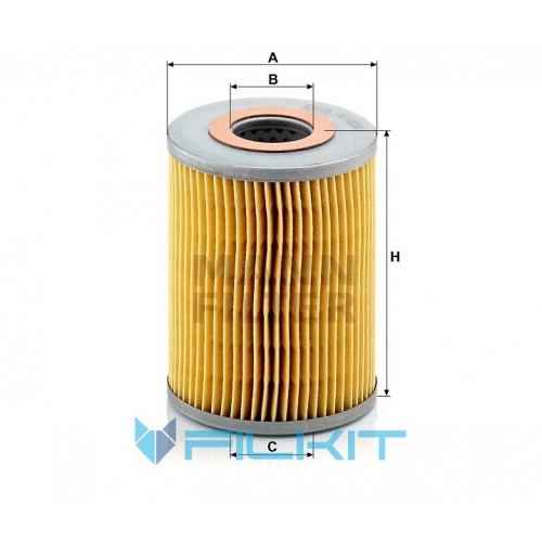Oil filter (insert) H 1038 [MANN]
