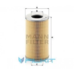 Oil filter (insert) H 12 107/1 [MANN]