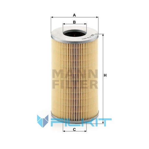 Oil filter (insert) H 12 107/1 [MANN]