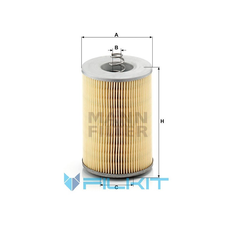 Oil filter (insert) H 1275 [MANN]