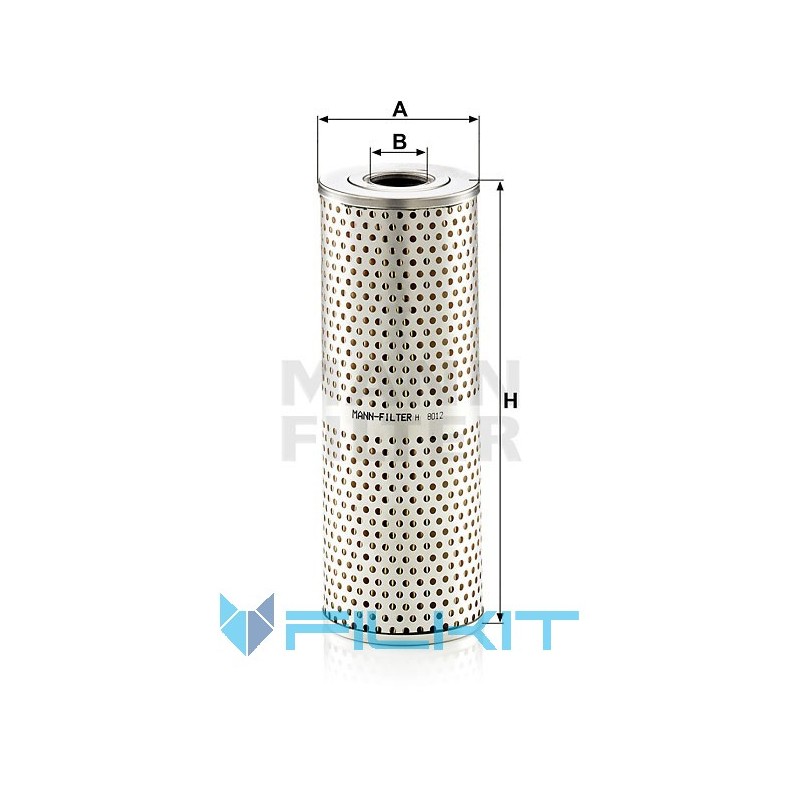 Hydraulic filter (insert) H 8012 [MANN]