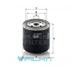 Hydraulic filter W 920/7 [MANN]