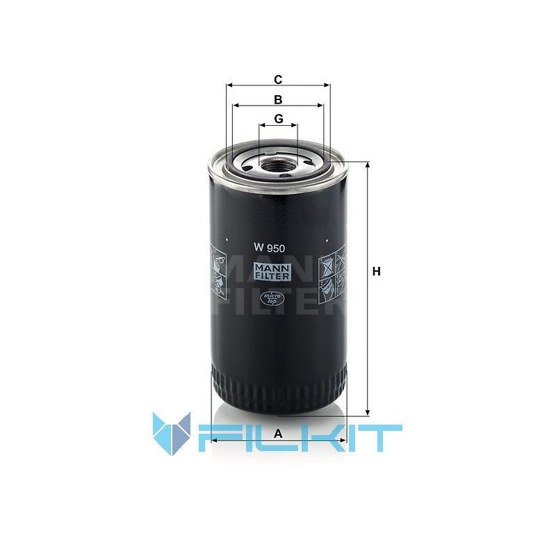 Oil filter W 950 [MANN]