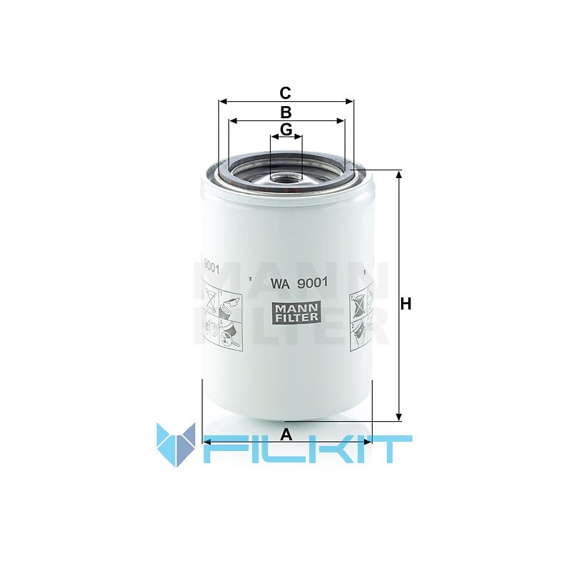 Фильтр системы охлаждения WA 9001 [MANN]