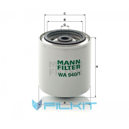 Фільтр системи охолодження WA 940/1 [MANN]