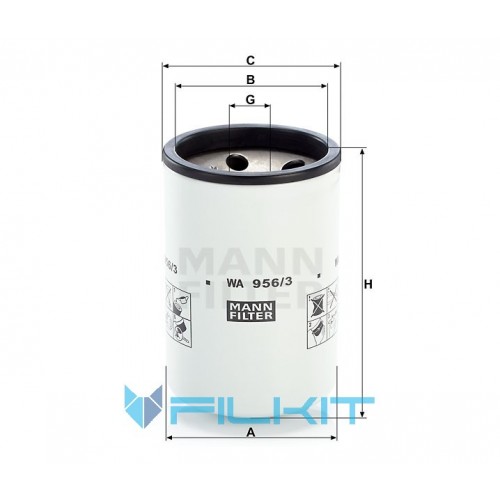 Cooling system filter WA 956/3 [MANN]